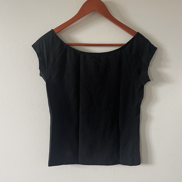 Talula T-Shirt in Black with White Text - Picture 2 of 2